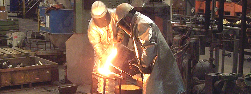 Die casting and technocasting facility with molten metal and industrial molds
